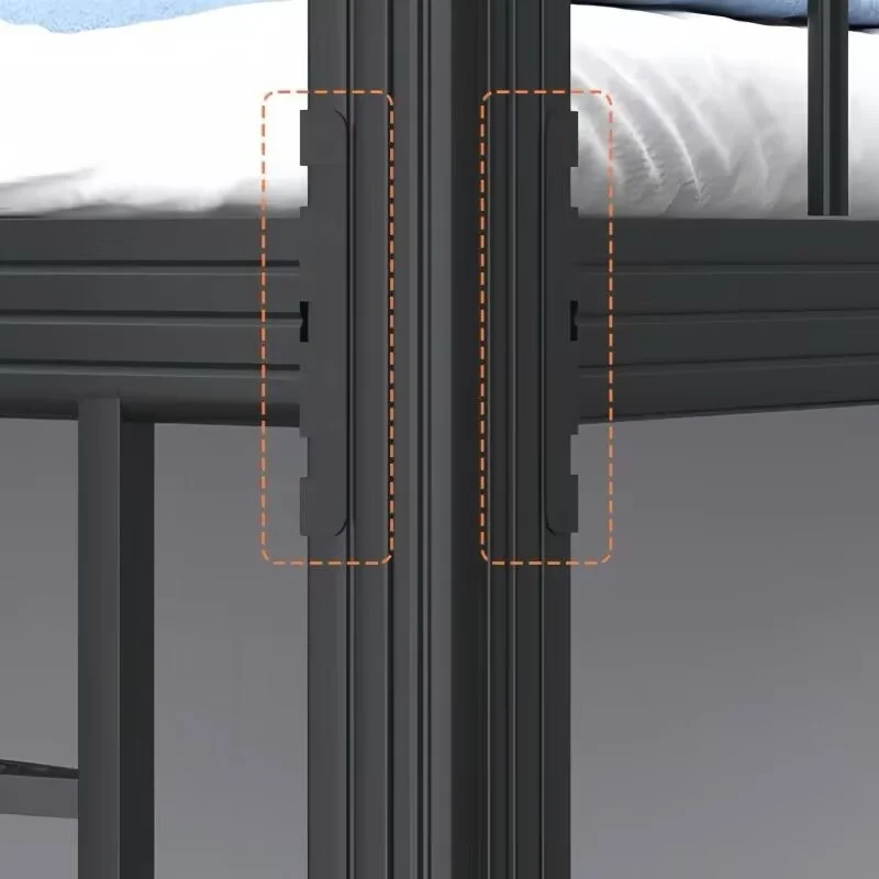 Ladder and guardrail close up