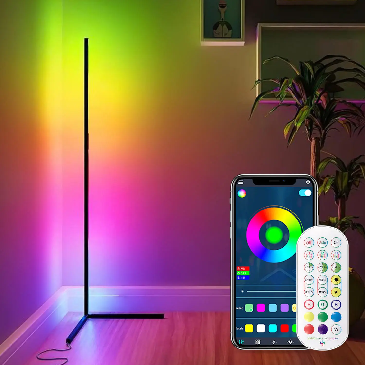 LED Corner Floor Lamp thumbnail 2