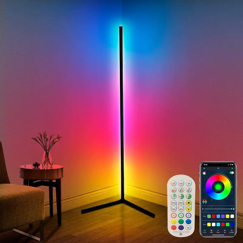 Rexfair LED Corner Floor Lamp