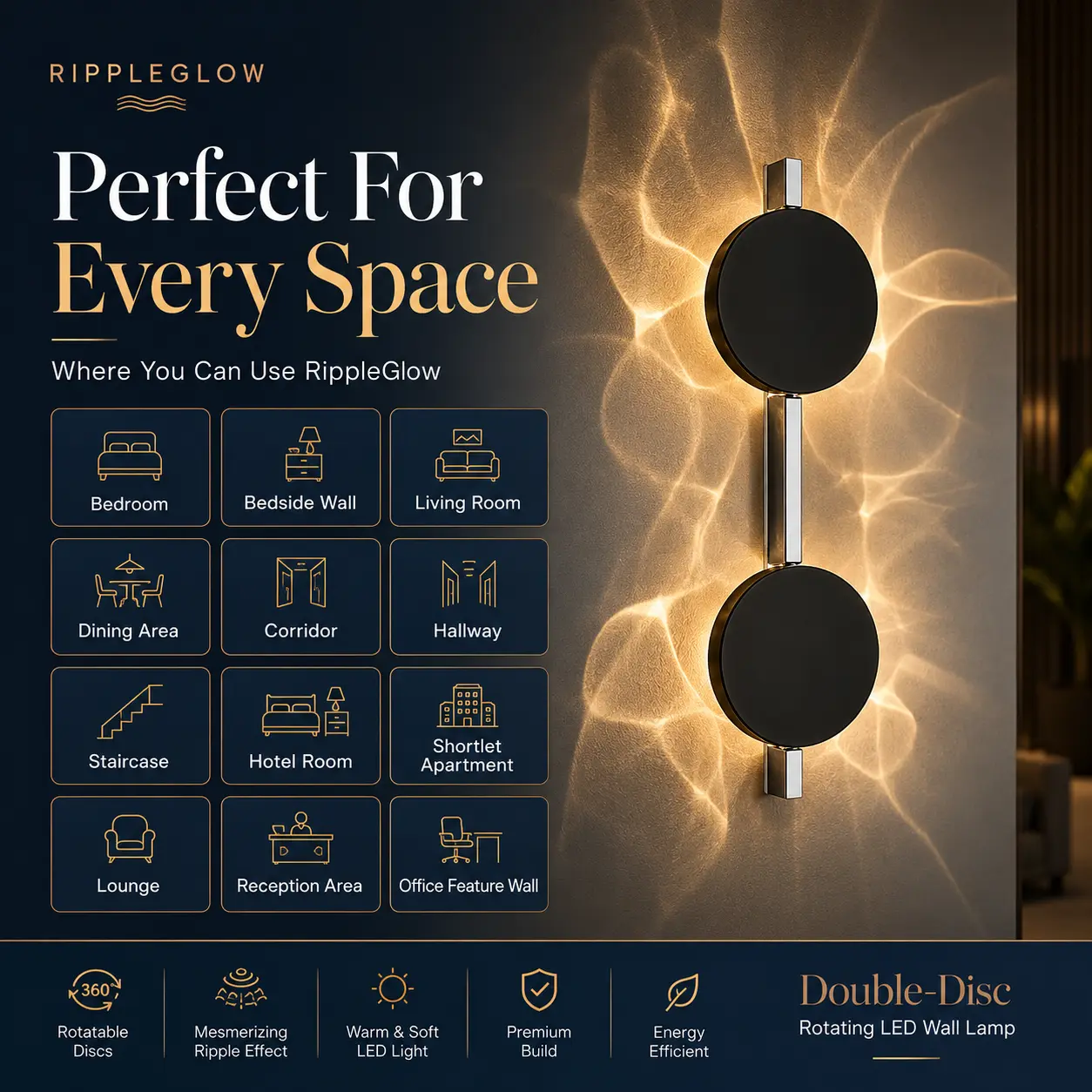 RippleGlow wall lamp thumbnail 4